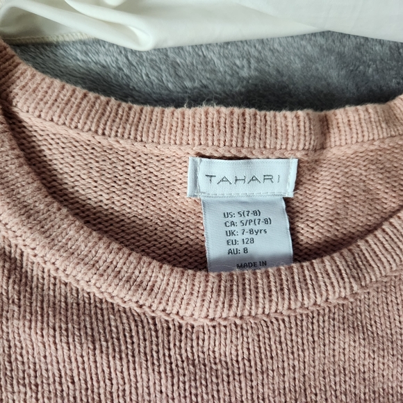 Girls Small Soft Pink Flare Dress - Picture 3 of 3